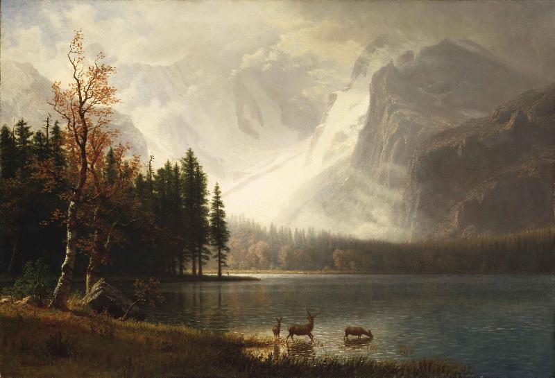 Albert Bierstadt Estes Park oil painting image